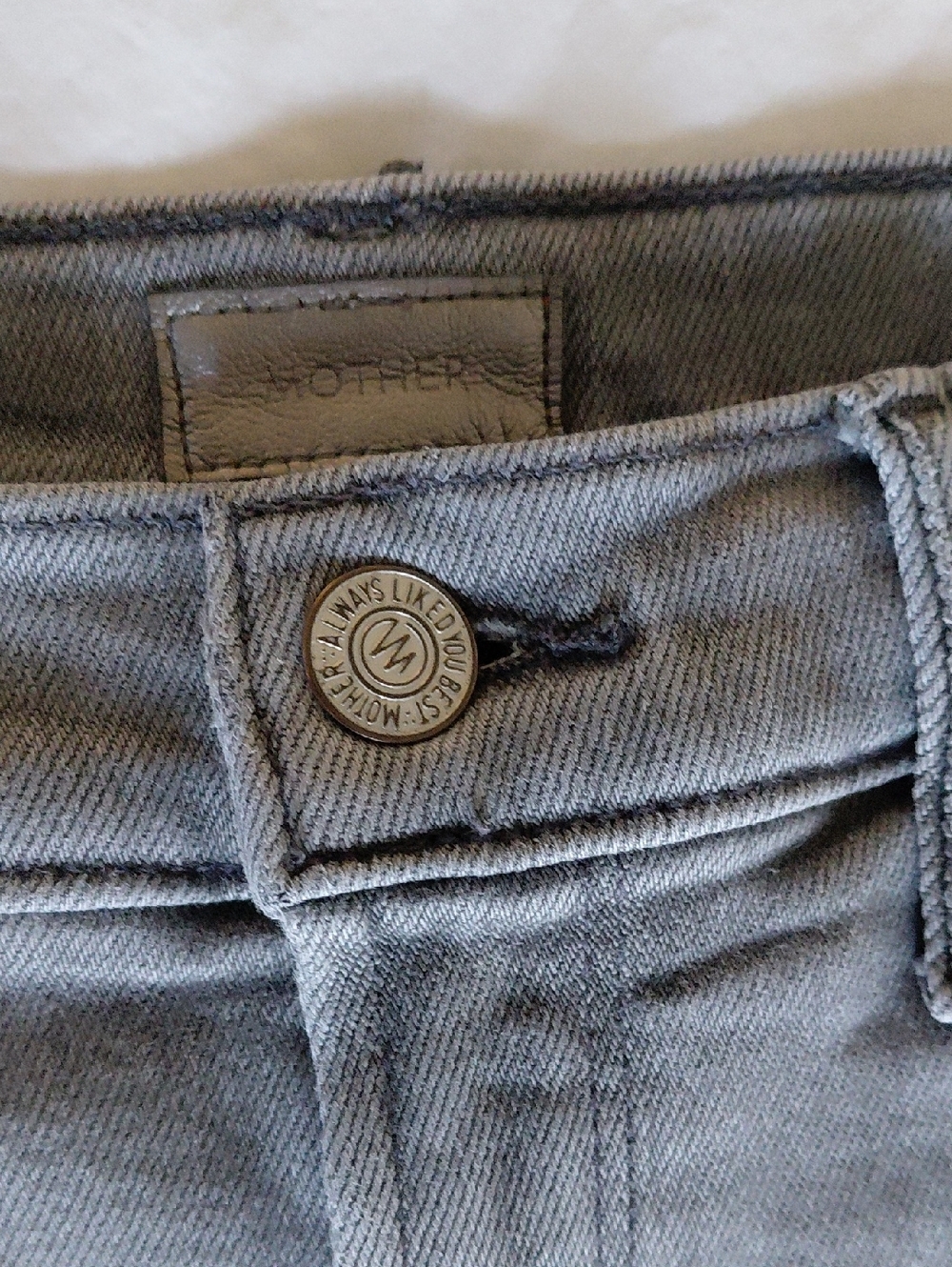 Mother The Doozy Sneak (Not Frayed) Gray Size 25 EUC - Picture 6 of 16